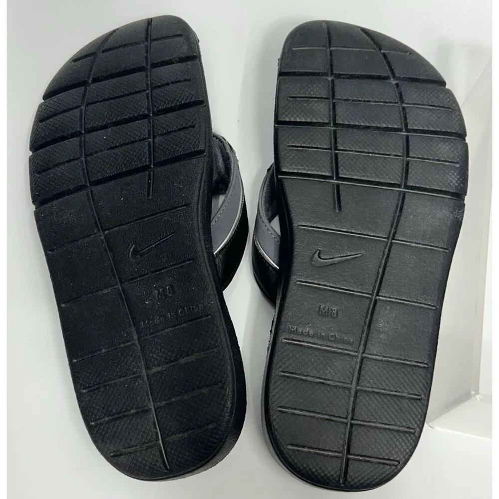 NIKE Comfort Thong Sandals Flip Flops Mens Size 8 Black 431880-001 Softbed